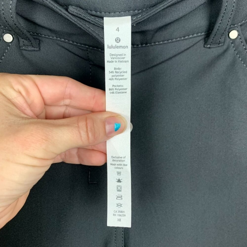 lululemon | City Sleek 5 Pocket 7/8 Pant Graphite Grey - Picture 5 of 6